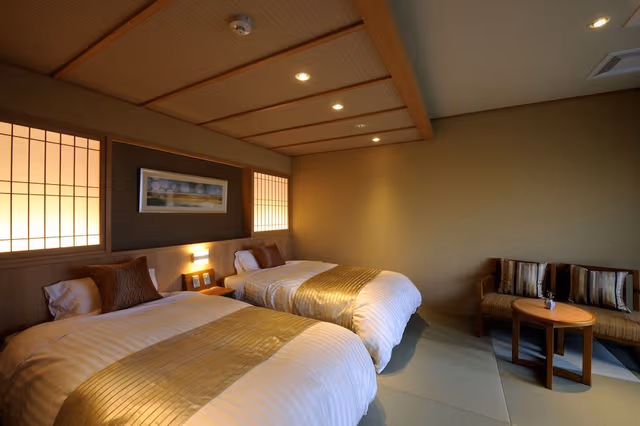 [Sumire] Japanese Style Room, 10 Tatami Mat, 2 Single Beds, Non Smoking