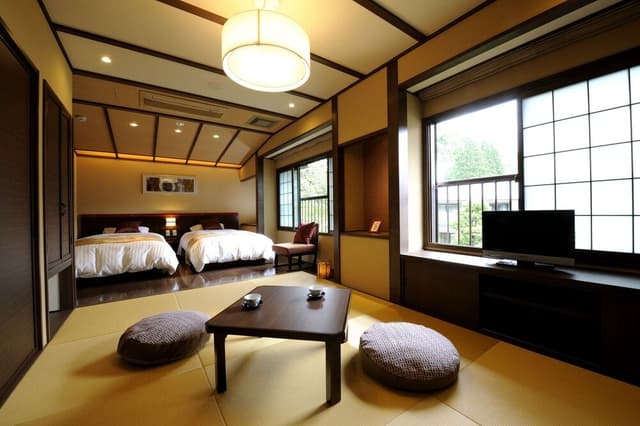[Sakura] Japanese Style Room, 12 Tatami Mat, 2 Single Beds and Futon, Non-Smoking