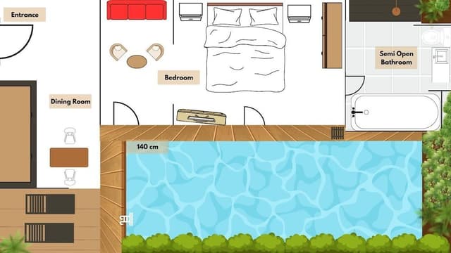 Villa, 1 Bedroom, Private Pool (Daily Afternoon Tea)