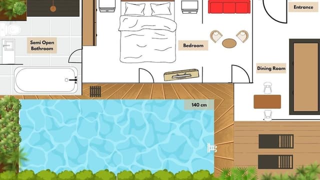 Villa, 1 Bedroom, Private Pool (Daily Afternoon Tea)