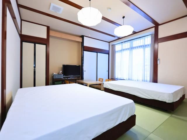 Japanese-style Room 10 Tatami Mats with bathroom and Toilet -Room 102, Non Smoking