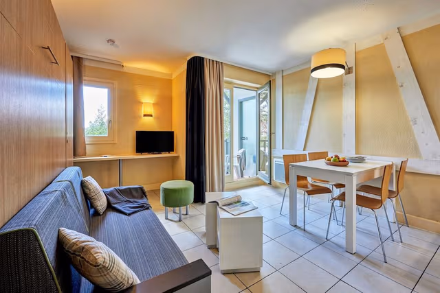 Studio 4 people - 1 sleeping alcove - Terrace or balcony