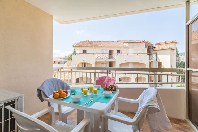 Studio 4 people - 1 sleeping alcove - Terrace or balcony