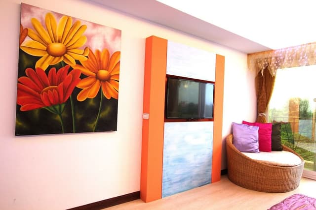 Deluxe Quadruple Room, 2 Queen Beds, Balcony, Sea View