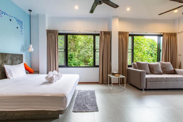 Cozy Garden and Ocean View Room