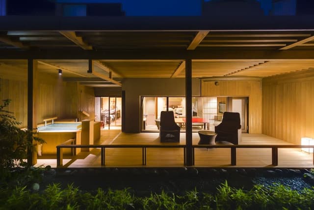 Fukuchi A Japanese Western Room with Open Air Bath, Mt. Fuji View [With Yamanshi Wine Lounge Access]