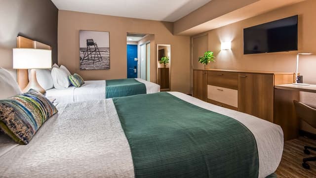 2 Double Beds, Non-Smoking, Wireless High-Speed Internet, Refrigerator, Coffee Maker
