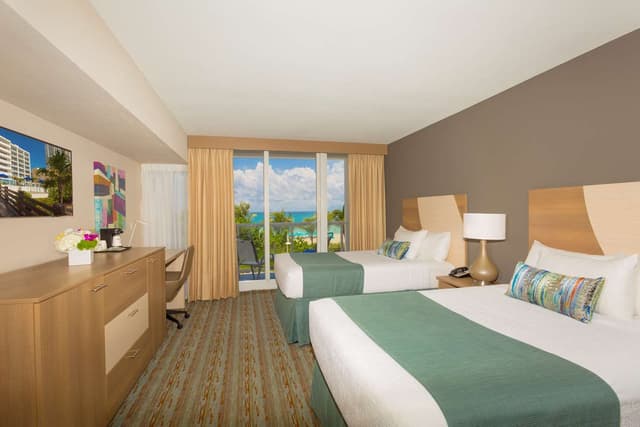 2 Double Beds, Non-Smoking, Ocean Front, Balcony, Flat Screen Television, High Speed Internet Access, Hairdryer