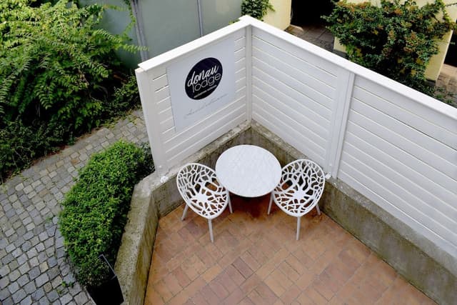Landhaus Suite, Terrace with garden view
