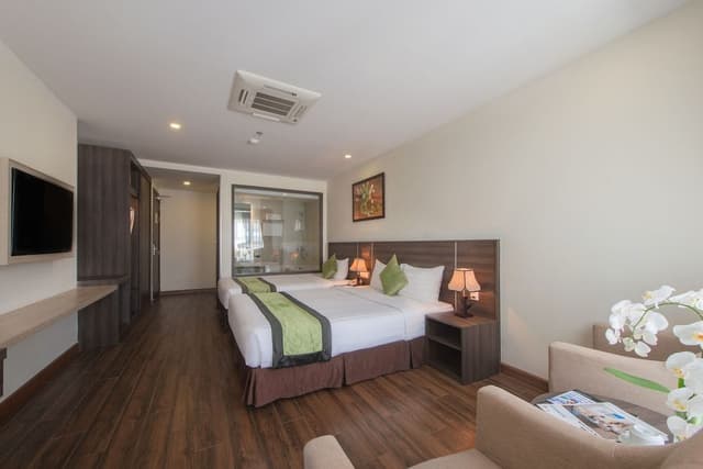 Senior Triple Room, Balcony, City View