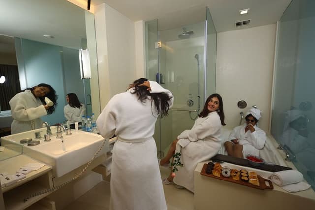 Premier King Bed with Pool View and Lounge Access - Happy Hours 6:30 PM to 8:30 PM