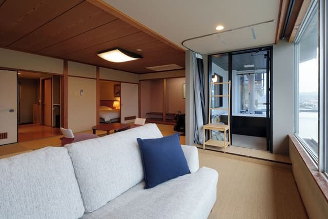 [River View] Premium Japanese Western Style Room 601, with Hot Spring / Semi-Open-air Bath