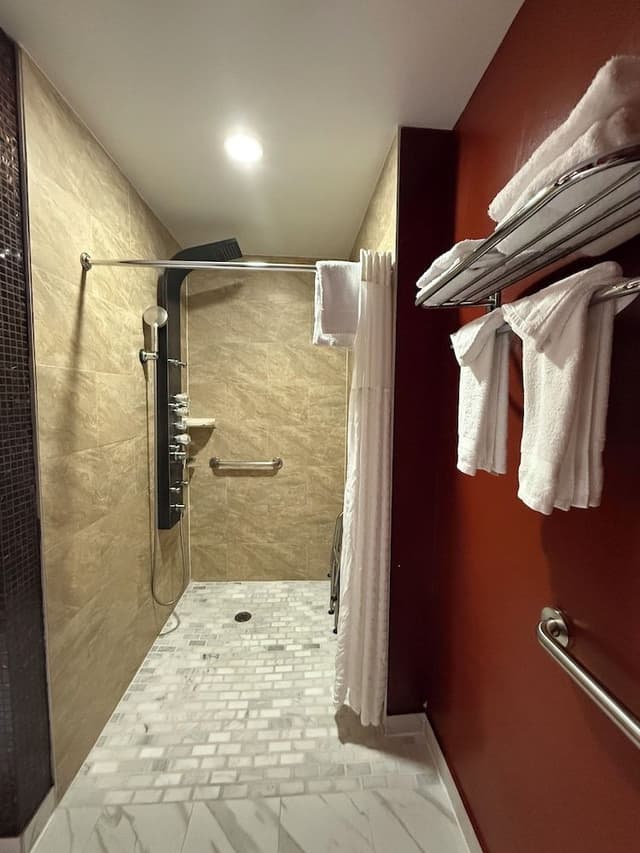Classic Room, 1 Queen Bed, Roll-in Shower, Corner