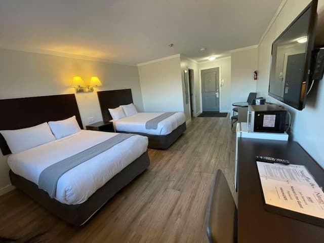 Standard Room, 2 Double Beds, Refrigerator & Microwave