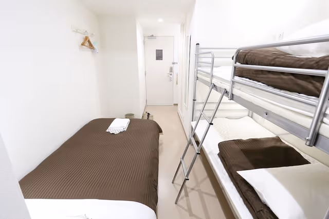 Economy Triple Room, Non Smoking, Shared Bathroom (1 bunk bed and 1 single bed)