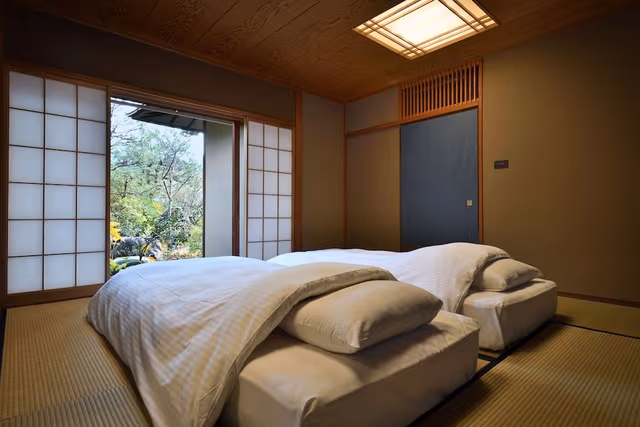Japanese Style Twin Bed Room with Onsen (No smoking)
