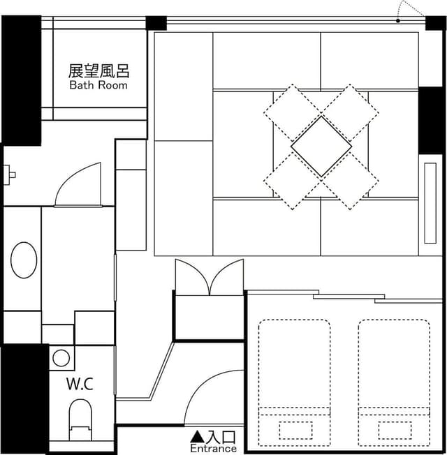 [View Floor] Luxury Room (Private Hot Spring with a view), Beef course dinner, Non Smoking