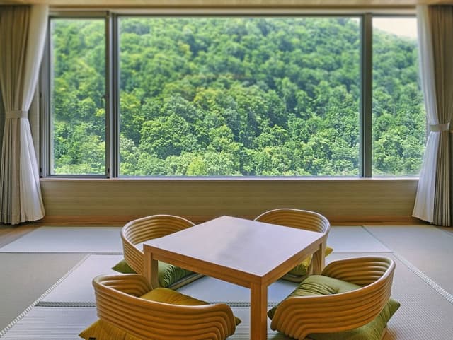 [View Floor] Japanese Western Style Room (Private Hot Spring with a view), Beef course dinner, NS