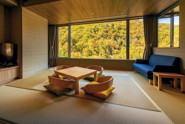 [View Floor] Japanese Western Style Room (Private Hot Spring with a view), Beef course dinner, NS