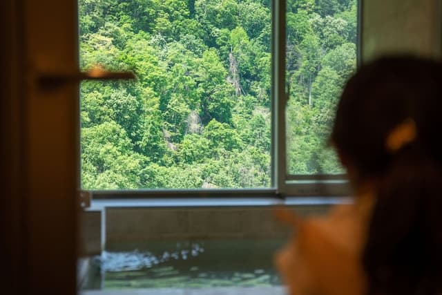 [View Floor] Luxury Room (Private Hot Spring with a view), Beef course dinner, Non Smoking