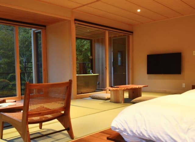[TAKE-NO-NE] Japanese Style Open-air-bath Room, Bamboo view, Non Smoking