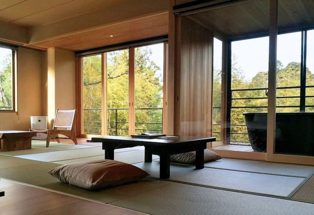[TAKE-NO-NE] Japanese Style Open-air-bath Room, Bamboo view, Non Smoking