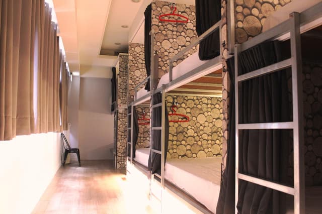 Bed in Female Dorm Room