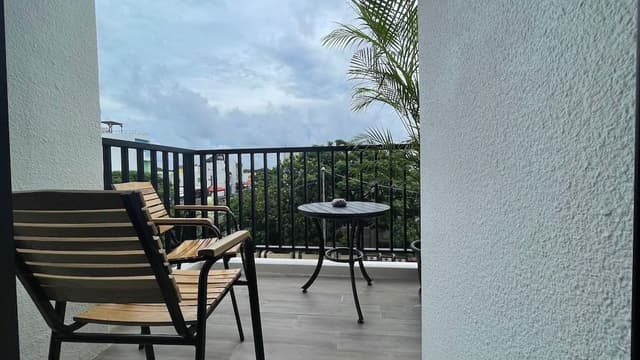 Quadruple Room, Balcony with Street View