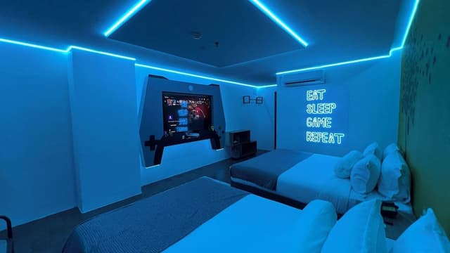 Family Game Room with PlayStation 5