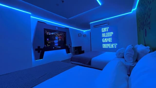 Family Game Room with PlayStation 5