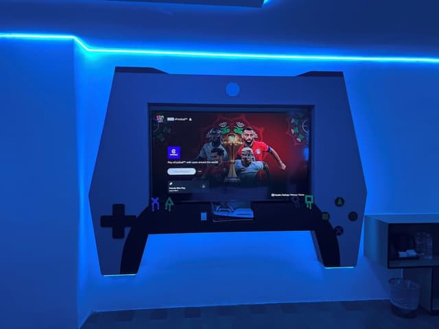Family Game Room with PlayStation 5