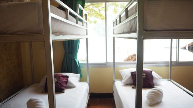 Bed in 6 Bed Female Dormitory room