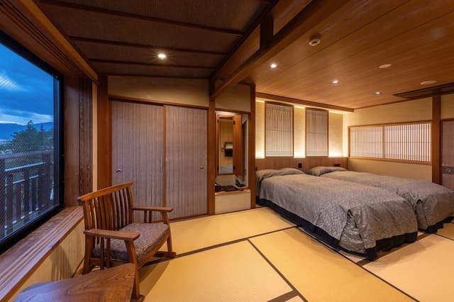 Lake Tazawa side Japanese modern twin room , Meals in a private dining room, Non Smoking
