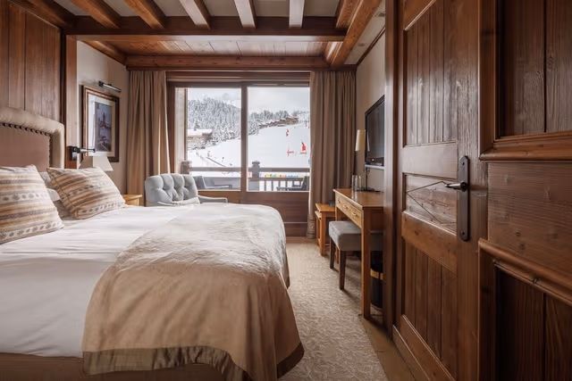 Chambre double avec Balcon et Vue Piste