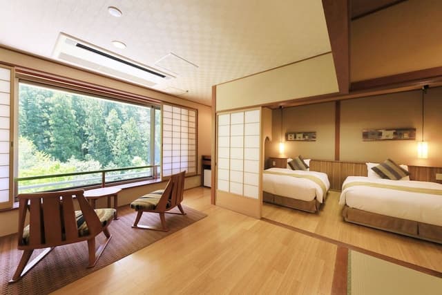 [Mountain view] Japanese Western-style room with bath, Non Smoking