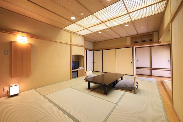Japanese-style room 12 tatami private hot spring bath, Non Smoking