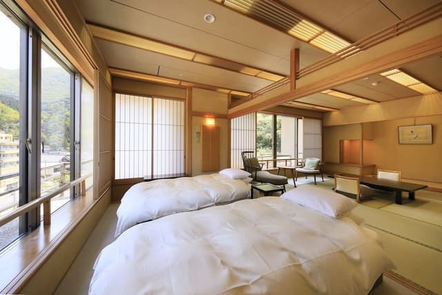 Japanese Western-style room private hot spring bath, Non Smoking