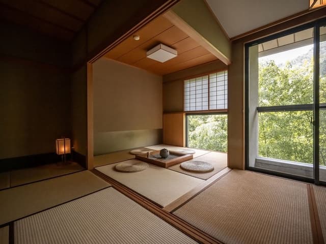 Japanese Room (12.5 Tatami Mat) with Fireplace