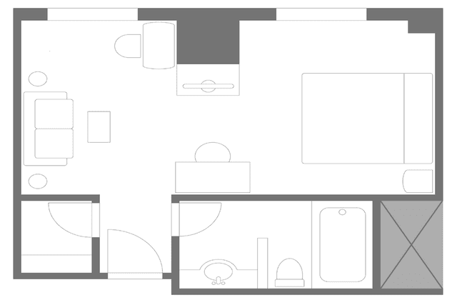 [Non-Smoking] Deluxe Double Room (Single Use)