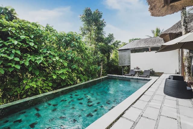 Two Bedrooms Garden view pool villa.