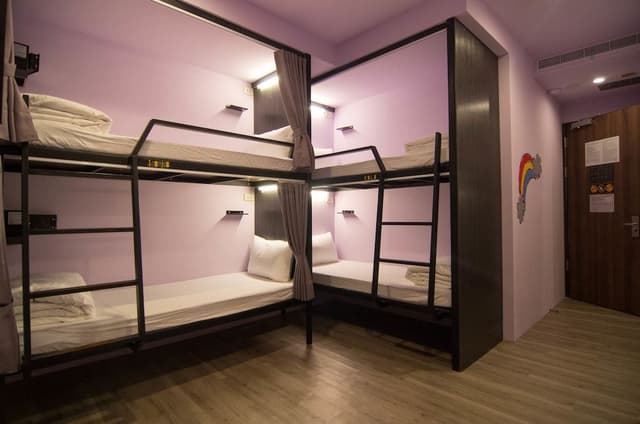 Shared Dormitory, Mixed Dorm, Shared Bathroom (6 Bunk Beds)