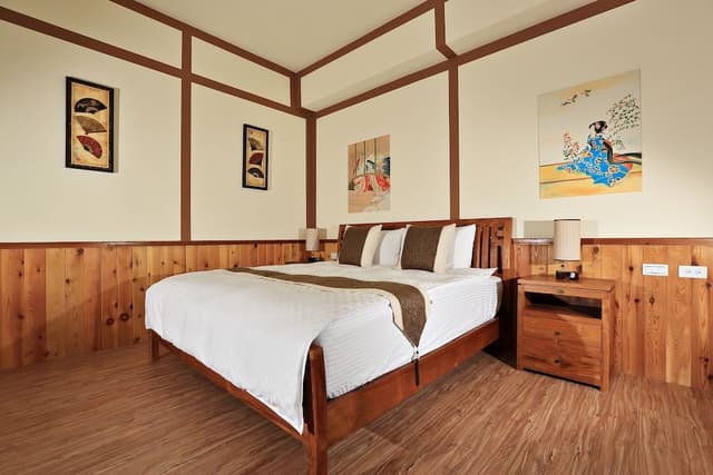 Family Quadruple Room, 2 Queen Beds, Non Smoking, Garden View