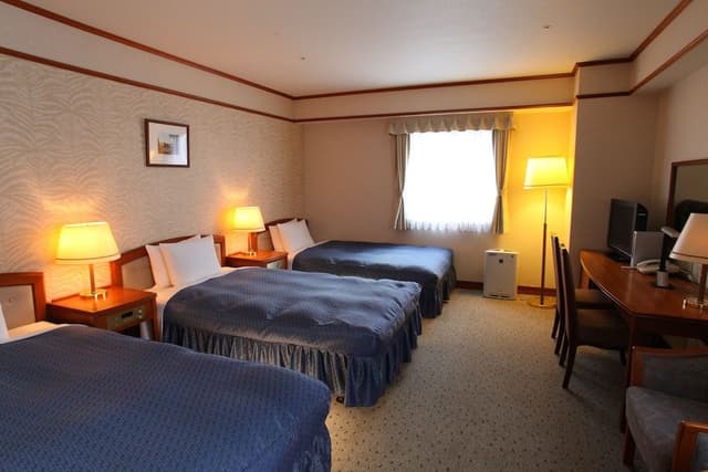 Triple Room, 3 Semi-double Beds, City View, Smoking