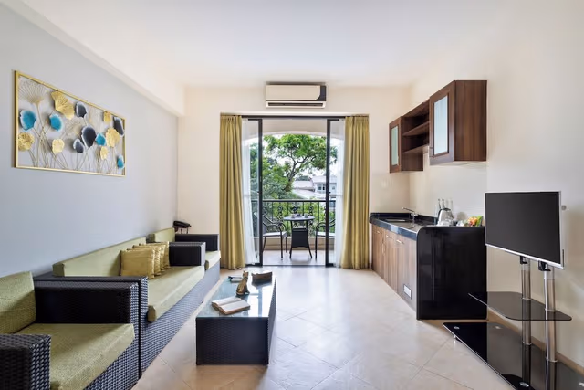 Suite Room 2BHK with Living Room
