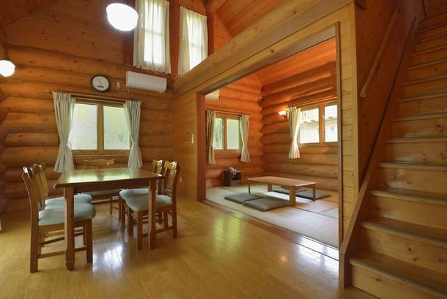 Western Japanese Room, Log House, Smoking