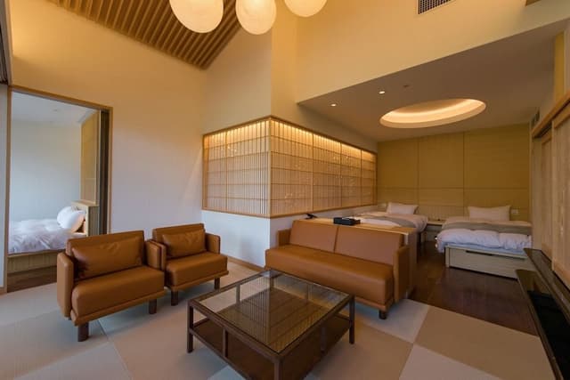 [Residential Villa with Open-Air Bath OUSHUKU Japanese-Western Room] SUITE [Non Smoking]