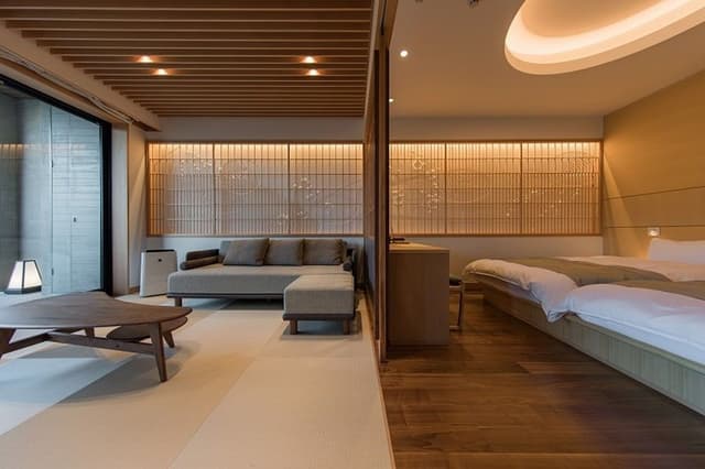 [Residential Villa with Open-Air Bath OUSHUKU Japanese-Western Room] SEMI SUITE [Non Smoking]