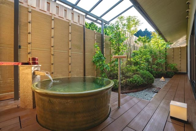 Japanese Style Room with Open-air bath and Semi Open-air bath and Garden (Second floor)