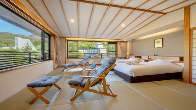 [Mountain Side Luxury] Guaranteed Corner Room on 3rd Floor, Japanese-Modern Twin, Non-Smoking
