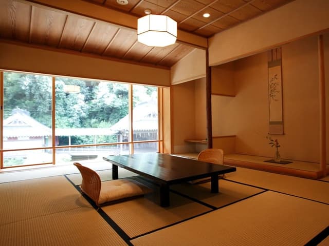 Junior Suite Room, Traditional Tatami-style, Pond View, Room name "Asagi"